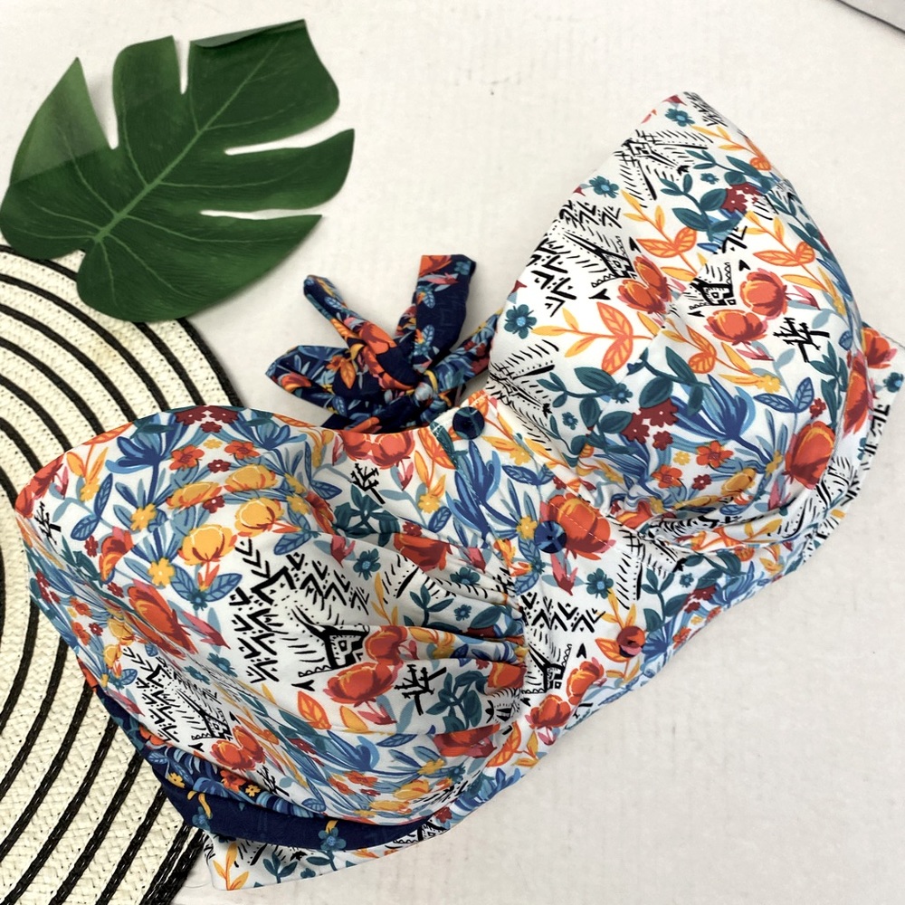 Lepel Floral Print Bikini Bandeau